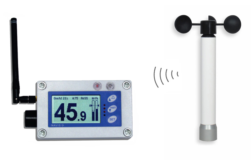 W410 - Wireless anemometer with alarm outputs
