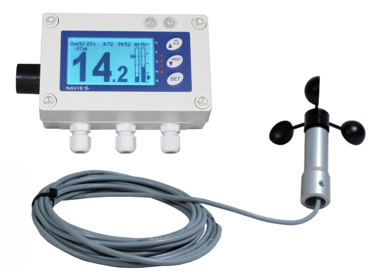 Y410 - Anemometer with alarm for construction sites and industry
